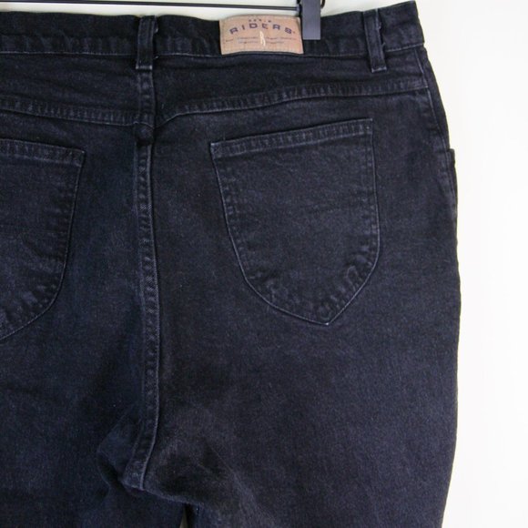 Vintage 90s Black High Waisted Black Mom Jeans - Picture 11 of 12